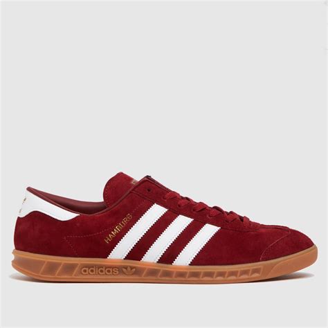 adidas hamburg damen rot drei streifen schuh|Adidas Hamburg Sneakers .